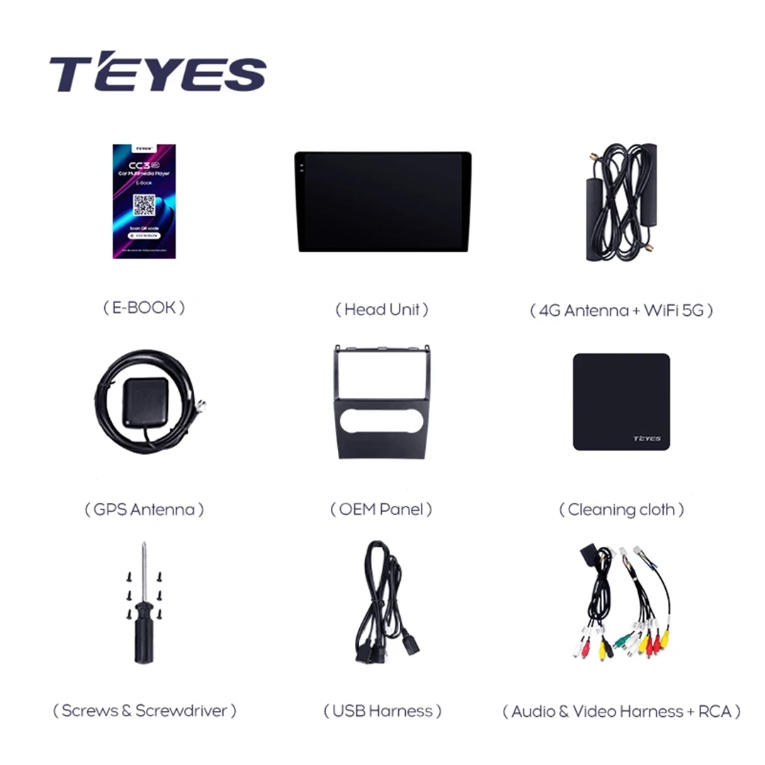 Navigatie Auto Teyes CC3 2K 360° Mercedes-Benz A-Class W169 2004-2012 6+128GB 9.5" QLED Octa-core 2Ghz, Android 4G Bluetooth 5.1 DSP [6]