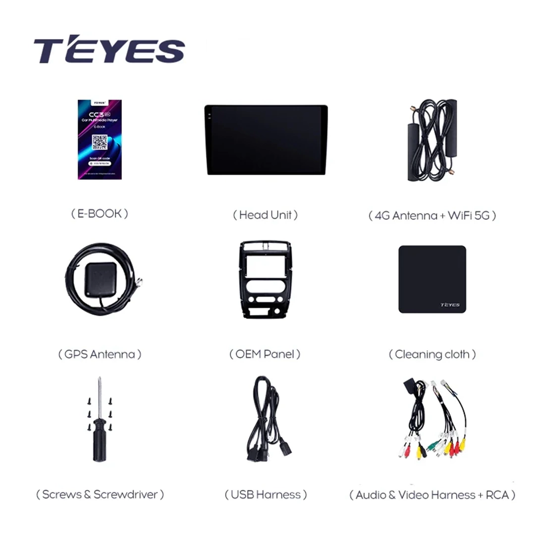 Navigatie Auto Teyes CC3 2K 360° Suzuki Jimny 3 2005-2019 6+128GB 9.5" QLED Octa-core 2Ghz, Android 4G Bluetooth 5.1 DSP [7]