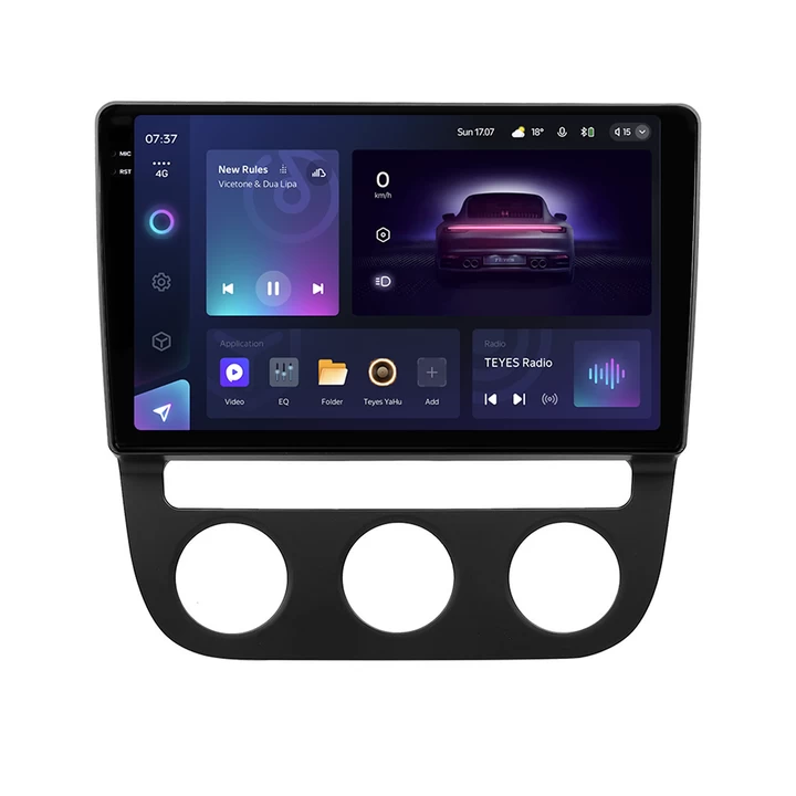 NAVIGATII VOLKSWAGEN - Navigatie Auto Teyes CC3 2K 360° Volkswagen Golf 5 2005-2010 6+128GB 10.36" QLED Octa-core 2Ghz, Android 4G Bluetooth 5.1 DSP