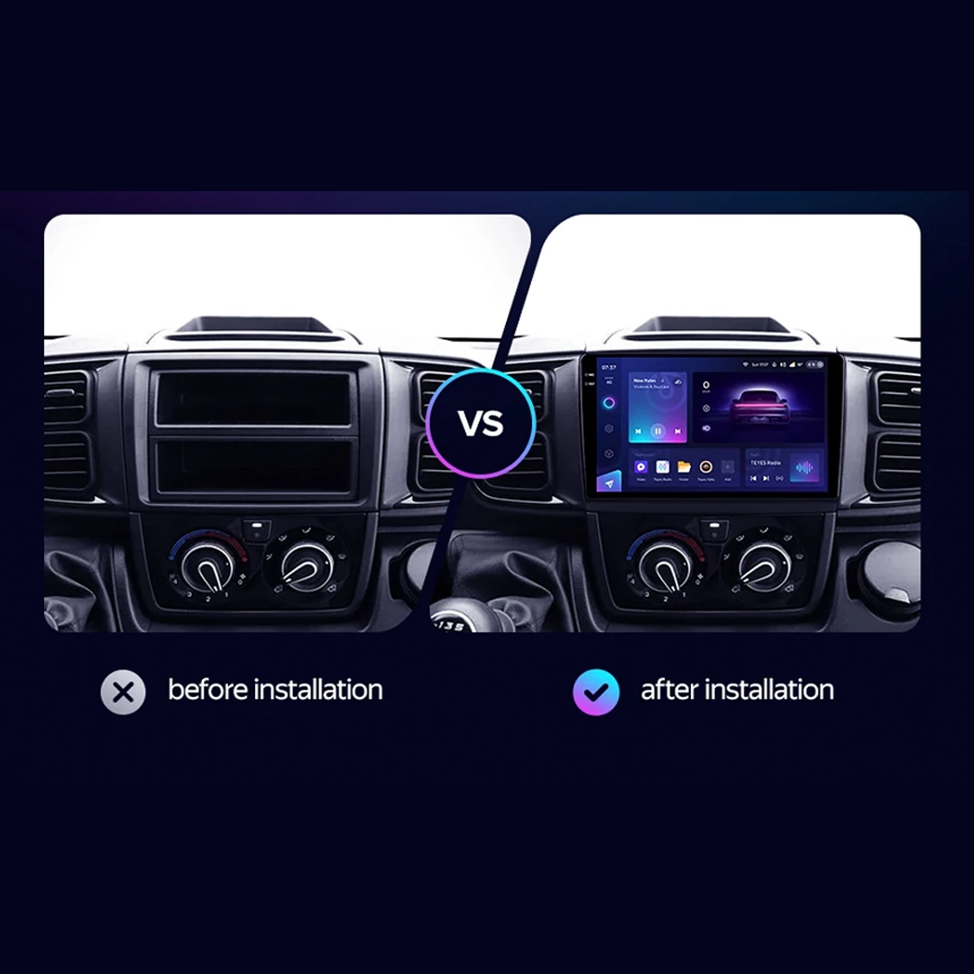 Navigatie Auto Teyes CC3 2K Fiat Ducato 2022-2023 4+64GB 9.5" QLED Octa-core 2Ghz, Android 4G Bluetooth 5.1 DSP [2]