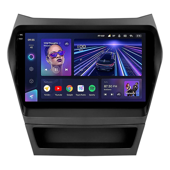 Soundhouse - Navigatie Auto Teyes CC3 2K Hyundai Santa Fe 3 2013-2018 4+32GB 9.5" QLED Octa-core 2Ghz Android 4G Bluetooth 5.1 DSP