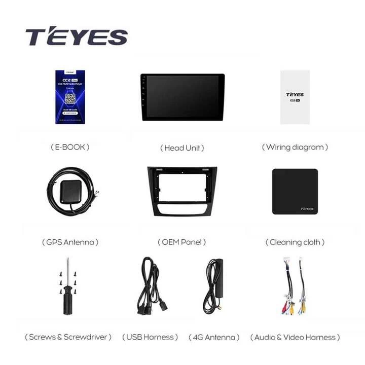 Navigatie Auto Teyes CC3 2K Mercedes-Benz CLS Class C219 2004-2010 4+32GB 9.5" QLED Octa-core 2Ghz Android 4G Bluetooth 5.1 DSP [7]