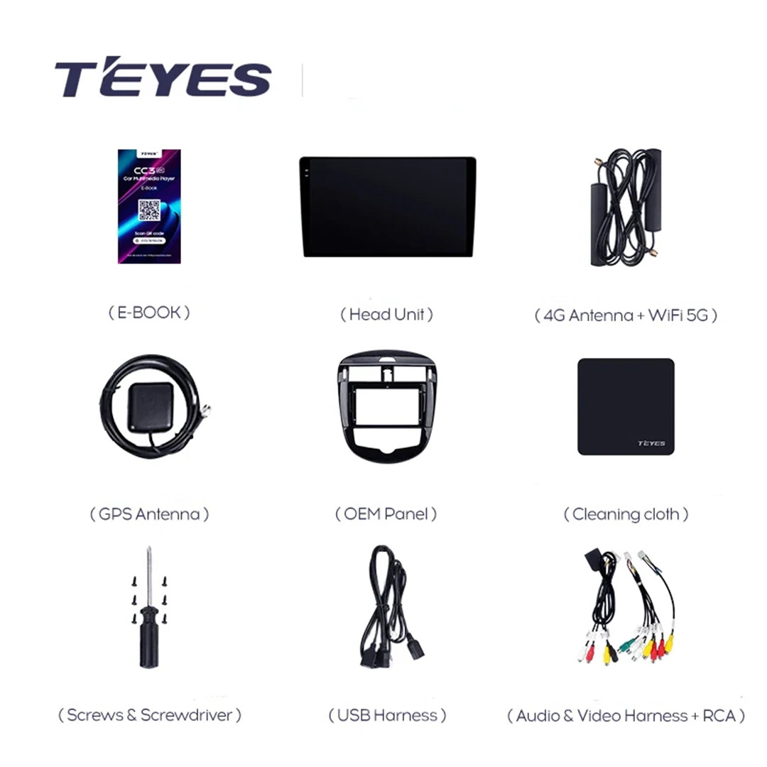 Navigatie Auto Teyes CC3 2K Nissan Pulsar 2014-2018 6+128GB 9.5" QLED Octa-core 2Ghz, Android 4G Bluetooth 5.1 DSP [7]