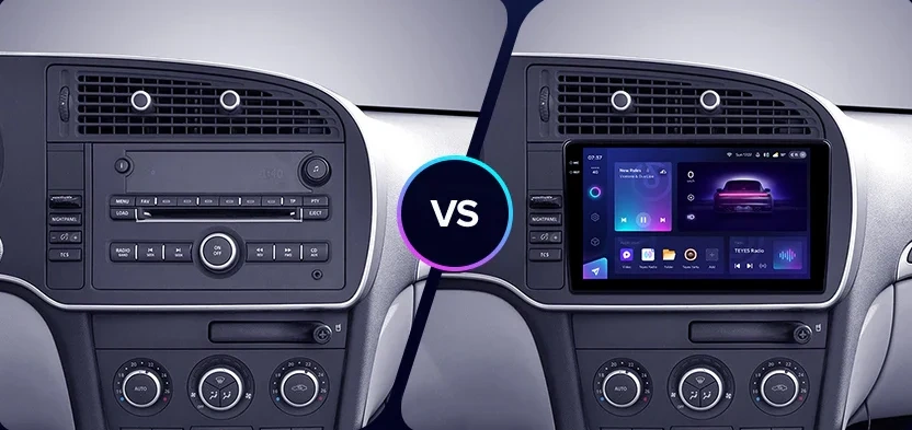 Navigatie Auto Teyes CC3 2K Saab 9-3 2007-2014 4+32GB 9.5" QLED Octa-core 2Ghz, Android 4G Bluetooth 5.1 DSP [2]