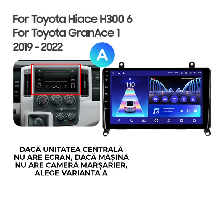 Navigatie Auto Teyes CC3 2K Toyota Hiace H300 6 2019-2022 4+64GB 9.5" QLED Octa-core 2Ghz, Android 4G Bluetooth 5.1 DSP [5]