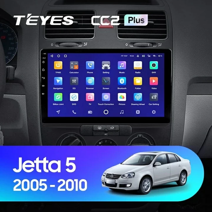Navigatie Auto Teyes CC3 2K Volkswagen Jetta 5 2005-2010 4+64GB 10.36" QLED Octa-core 2Ghz, Android 4G Bluetooth 5.1 DSP [1]