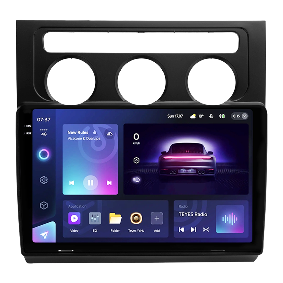 NAVIGATII VOLKSWAGEN - Navigatie Auto Teyes CC3 2K Volkswagen Touran 1 2003-2010 4+32GB 10.36" QLED Octa-core 2Ghz, Android 4G Bluetooth 5.1 DSP