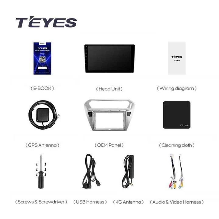 Navigatie Auto Teyes CC3 360° Citroen C-Elysee 2012-2016 6+128GB 9" QLED Octa-core 1.8Ghz, Android 4G Bluetooth 5.1 DSP [6]