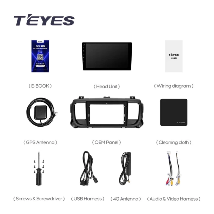 Navigatie Auto Teyes CC3 360° Citroen SpaceTourer 1 2016-2021 6+128GB 9" QLED Octa-core 1.8Ghz, Android 4G Bluetooth 5.1 DSP [7]