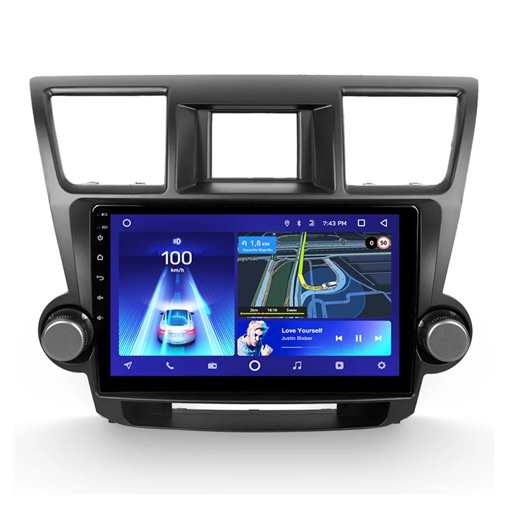 Navigatii Auto - Navigatie Auto Teyes CC3 360° Toyota Highlander 2 2007-2013 6+128GB 10.2" QLED Octa-core 1.8Ghz, Android 4G Bluetooth 5.1 DSP