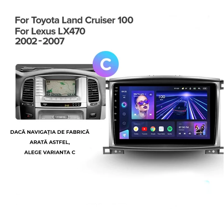 Navigatie Auto Teyes CC3 360° Toyota Land Cruiser LC J100 2002-2007 6+128GB 10.2" QLED Octa-core 1.8Ghz, Android 4G Bluetooth 5.1 DSP [7]
