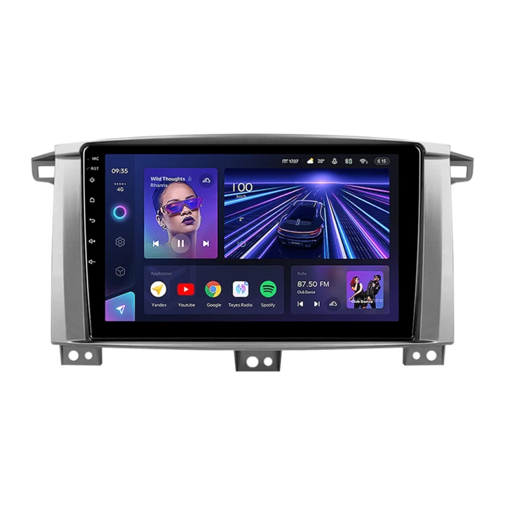 Navigatii Auto - Navigatie Auto Teyes CC3 360° Toyota Land Cruiser LC J100 2002-2007 6+128GB 9" QLED Octa-core 1.8Ghz, Android 4G Bluetooth 5.1 DSP