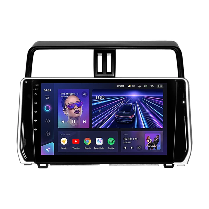 NAVIGATII TOYOTA - Navigatie Auto Teyes CC3 360° Toyota Land Cruiser Prado J200 2017-2018 6+128GB 10.2" QLED Octa-core 1.8Ghz, Android 4G Bluetooth 5.1 DSP
