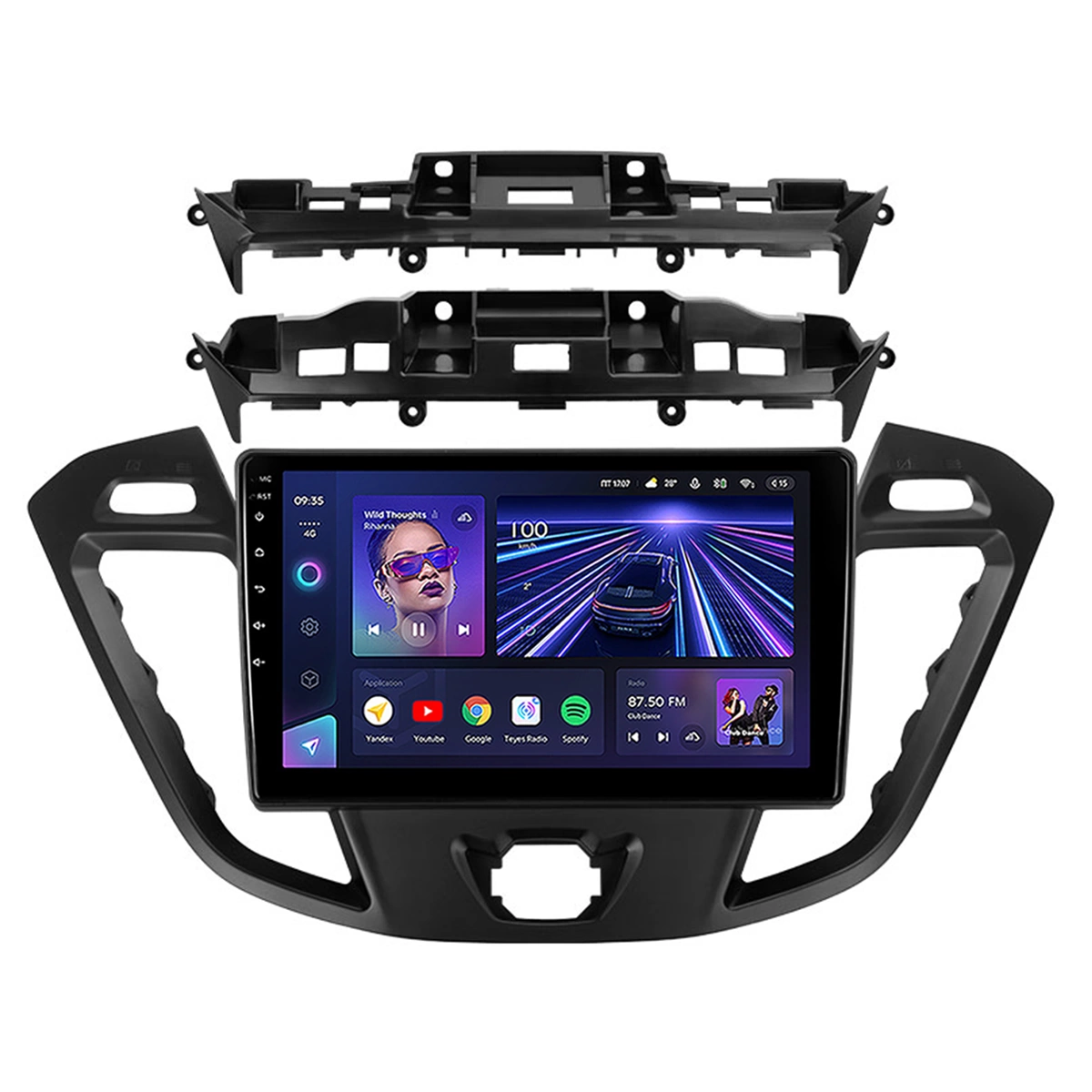 NAVIGATII FORD - Navigatie Auto Teyes CC3 Ford Transit Custom 2012-2023 4+32GB 9" QLED Octa-core 1.8Ghz Android 4G Bluetooth 5.1 DSP