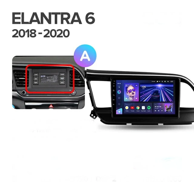 Navigatie Auto Teyes CC3L Hyundai Elantra 6 2018-2020 4+32GB 9" IPS Octa-core 1.6Ghz, Android 4G Bluetooth 5.1 DSP [4]