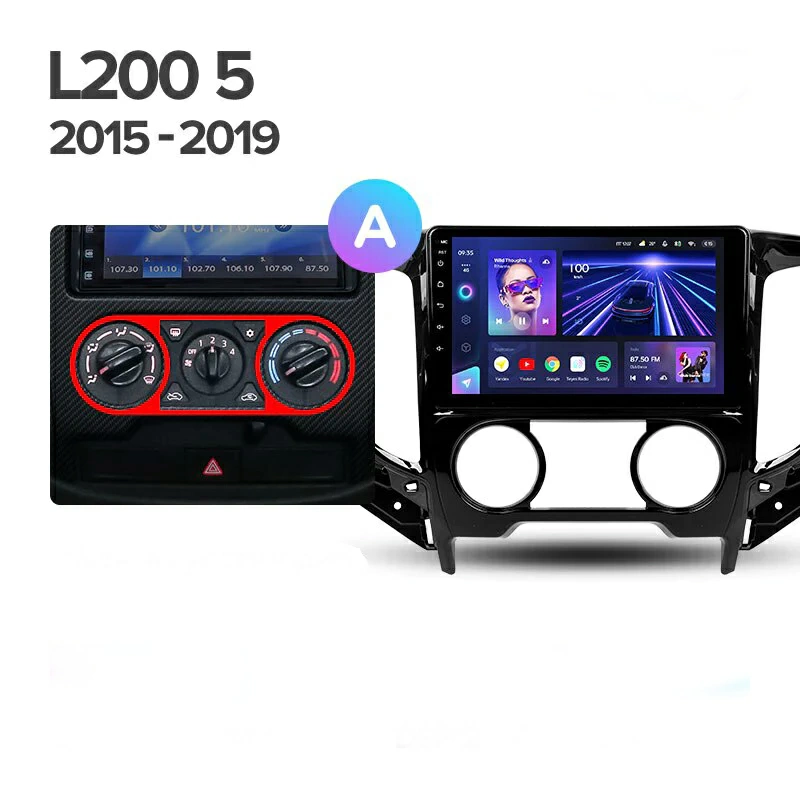 Navigatie Auto Teyes CC3L Mitsubishi L200 5 2015-2019 4+64GB 9" IPS Octa-core 1.6Ghz, Android 4G Bluetooth 5.1 DSP [4]