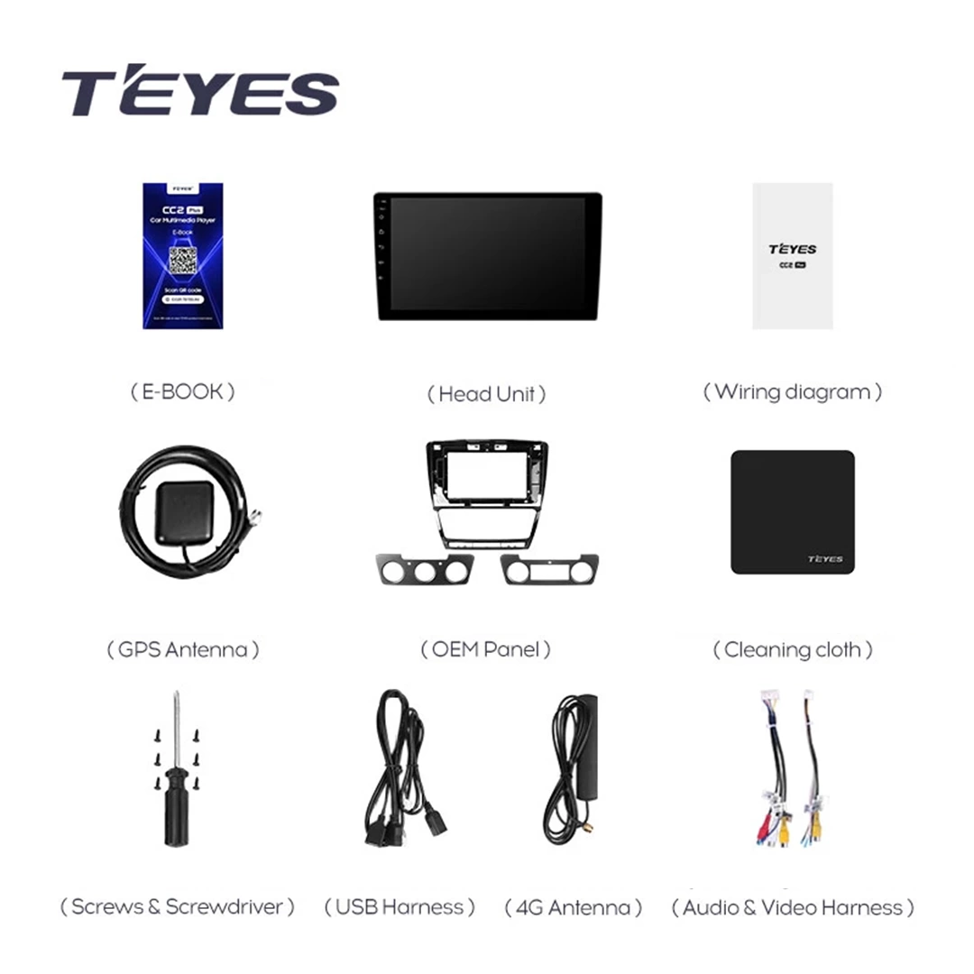 Navigatie Auto Teyes CC3L Skoda Octavia 2 2008-2013 4+32GB 10.2" IPS Octa-core 1.6Ghz, Android 4G Bluetooth 5.1 DSP [8]