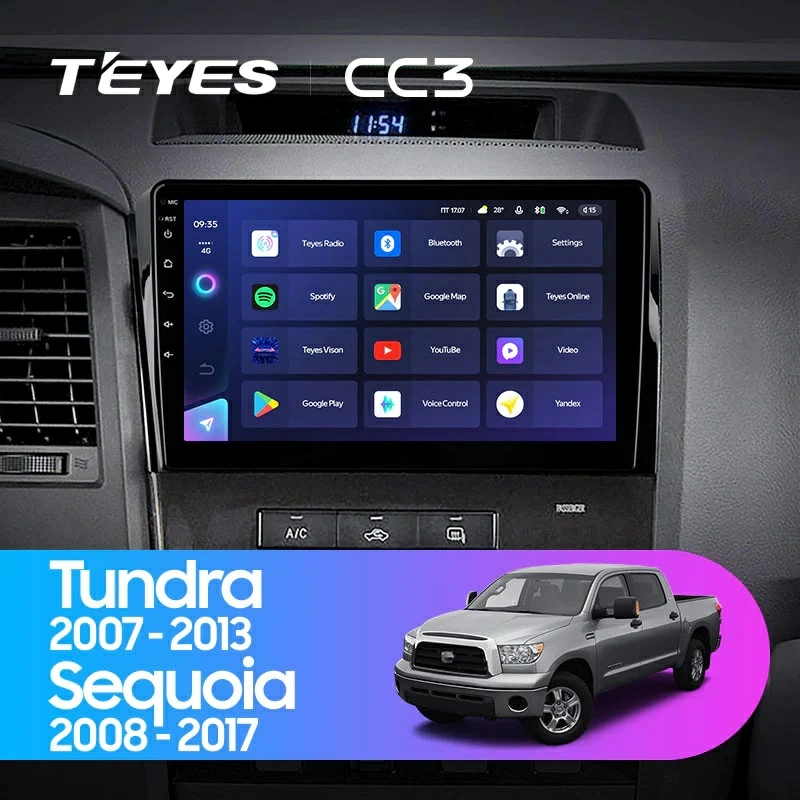 Navigatie Auto Teyes CC3L Toyota Sequoia XK60 2008-2017 4+32GB 10.2" IPS Octa-core 1.6Ghz, Android 4G Bluetooth 5.1 DSP [1]