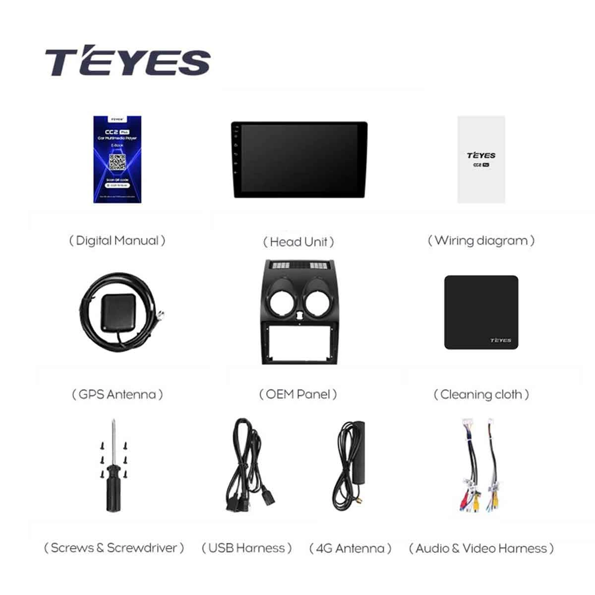 Navigatie Auto Teyes CC3L WiFi Nissan Qashqai 1 J10 2006-2013 2+32GB 9" IPS Quad-core 1.3Ghz, Android Bluetooth 5.1 DSP [8]