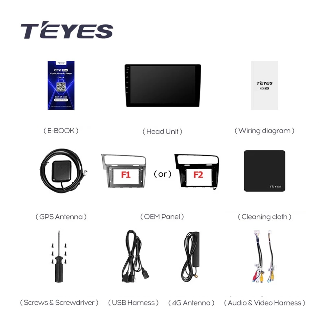 Navigatie Auto Teyes CC3L WiFi Volkswagen Golf 5 2005-2010 2+32GB 10.2" IPS Quad-core 1.3Ghz, Android Bluetooth 5.1 DSP [9]