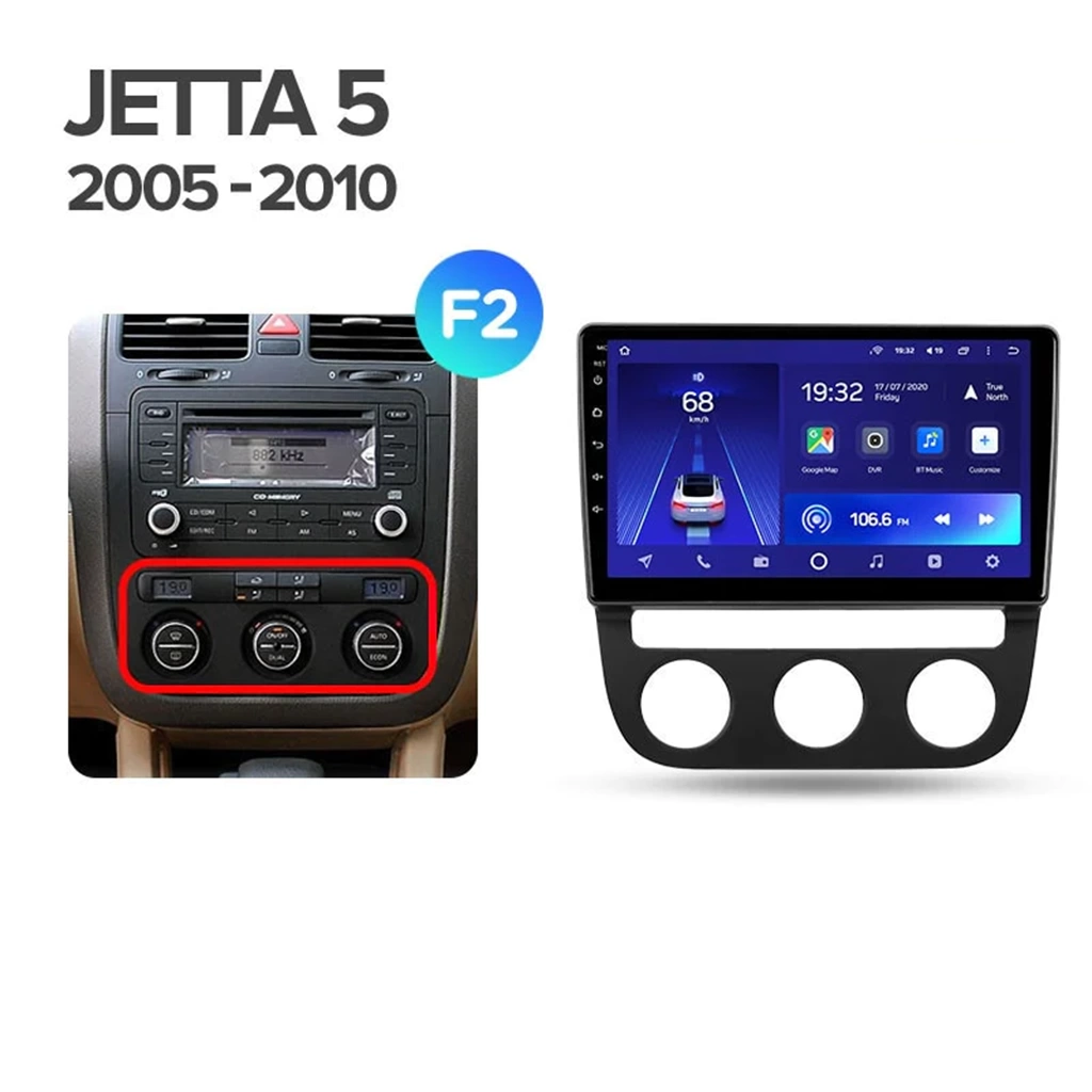 Navigatie Auto Teyes CC3L WiFi Volkswagen Jetta 5 2005-2010 2+32GB 10.2" IPS Quad-core 1.3Ghz, Android Bluetooth 5.1 DSP [7]