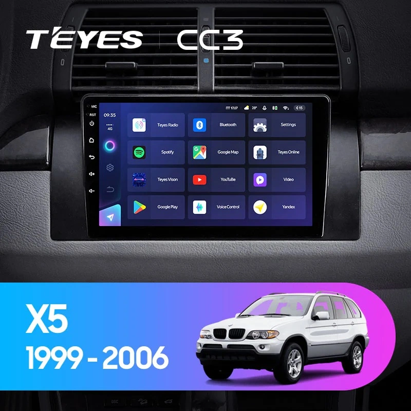 Navigatie Auto Teyes CC4 BMW Seria 5 E39 1995-2003 6+64GB 9.5" QLED Octa-core 2.7Ghz, Android 4G Bluetooth 5.1 DSP [1]