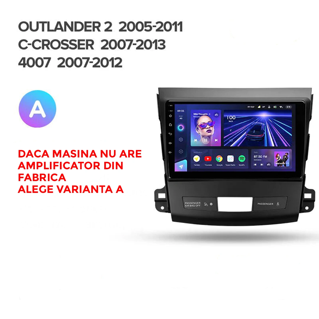 Navigatie Auto Teyes CC4 Citroen C-Crosser 2007-2012 6+64GB 9.5" QLED Octa-core 2.7Ghz, Android 4G Bluetooth 5.1 DSP [3]