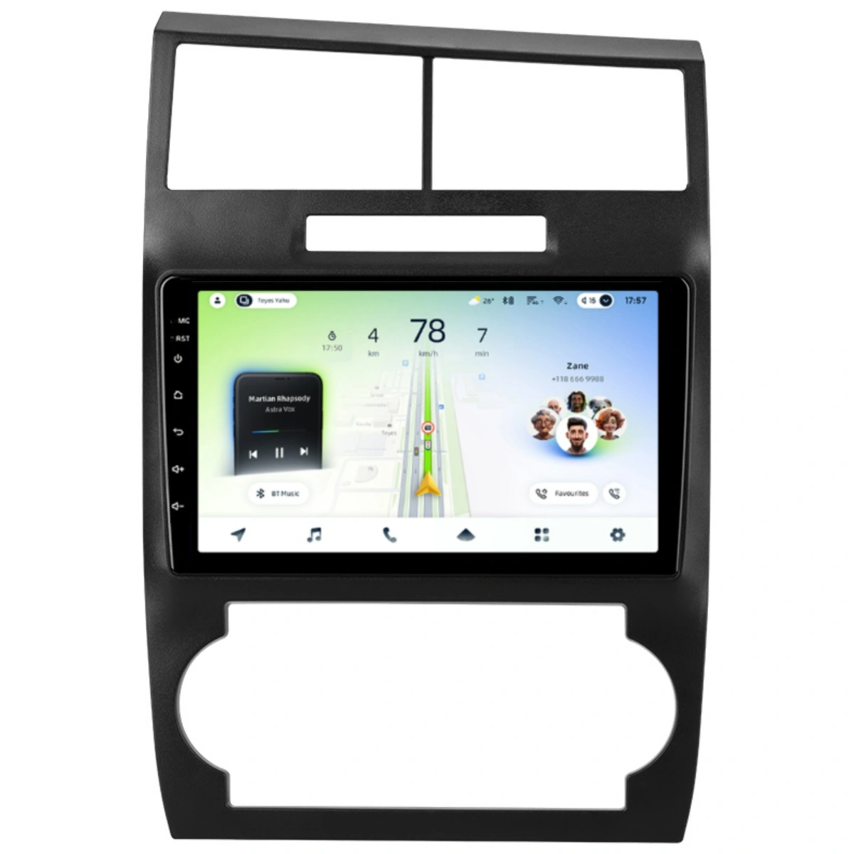 NAVIGATII DODGE - Navigatie Auto Teyes CC4 Dodge Charger 2005-2010 6+128GB 9.5" QLED Octa-core 2.7Ghz, Android 4G Bluetooth 5.1 DSP