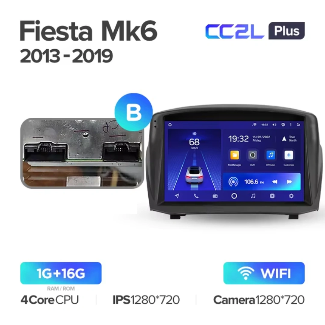 Navigatie Auto Teyes CC4 Ford Fiesta 6 2008-2019 6+128GB 9.5" QLED Octa-core 2.7Ghz, Android 4G Bluetooth 5.1 DSP [3]