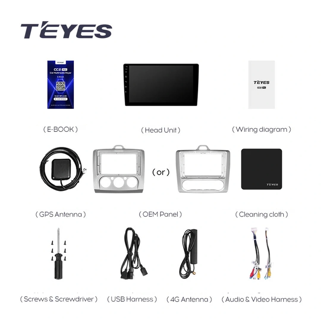 Navigatie Auto Teyes CC4 Ford Focus 2 2005-2010 6+128GB 9.5" QLED Octa-core 2.7Ghz, Android 4G Bluetooth 5.1 DSP [4]