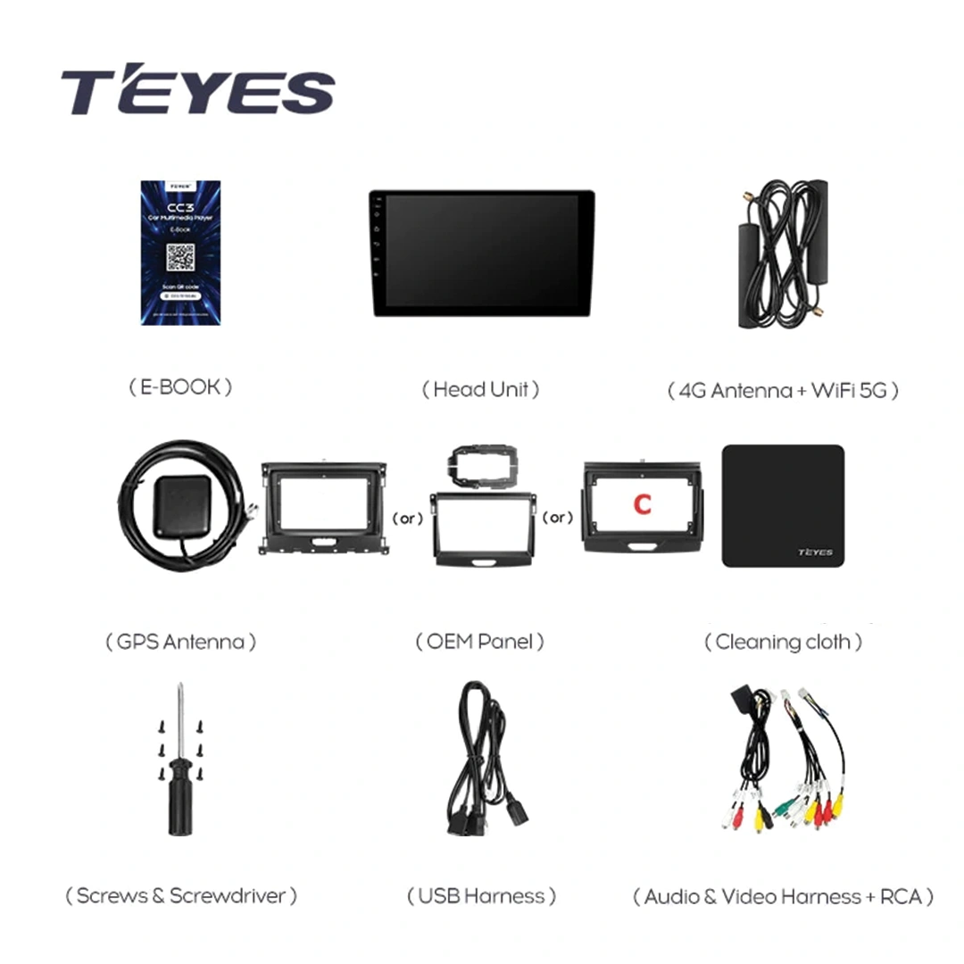 Navigatie Auto Teyes CC4 Ford Ranger P703 2015-2022 6+64GB 9.5" QLED Octa-core 2.7Ghz, Android 4G Bluetooth 5.1 DSP [5]