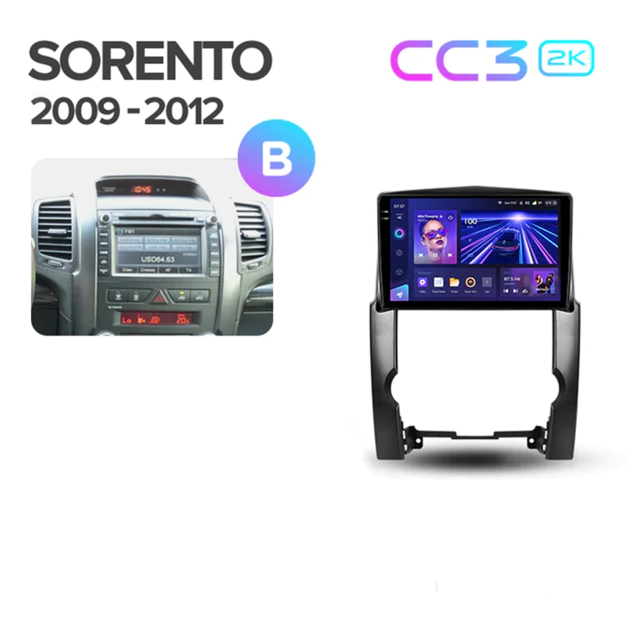 Navigatie Auto Teyes CC4 Kia Sorento 2010-2015 8+128GB 10.36" QLED Octa-core 2.7Ghz, Android 4G Bluetooth 5.1 DSP [4]