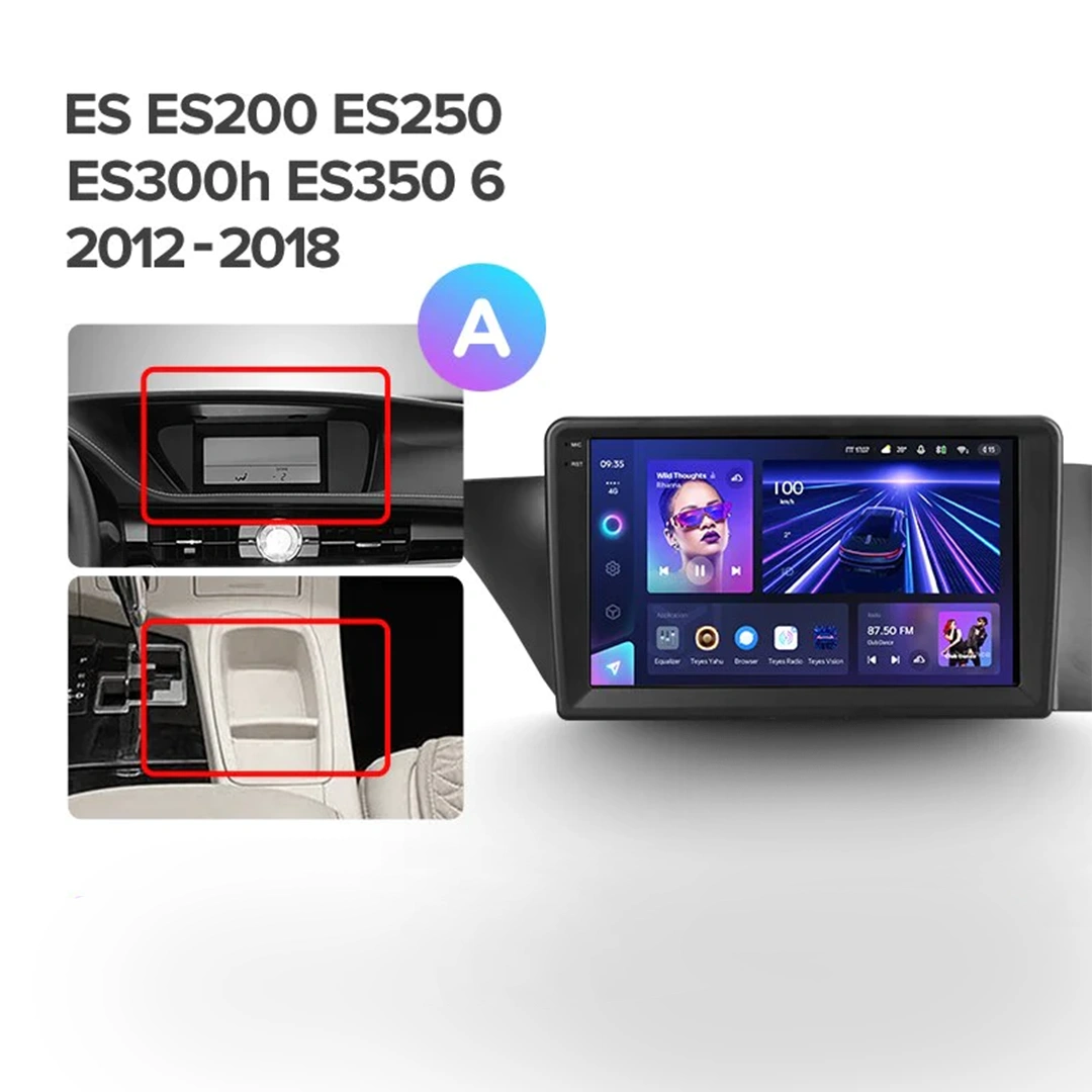 Navigatie Auto Teyes CC4 Lexus ES 2013-2018 6+128GB 9.5" QLED Octa-core 2.7Ghz, Android 4G Bluetooth 5.1 DSP [2]