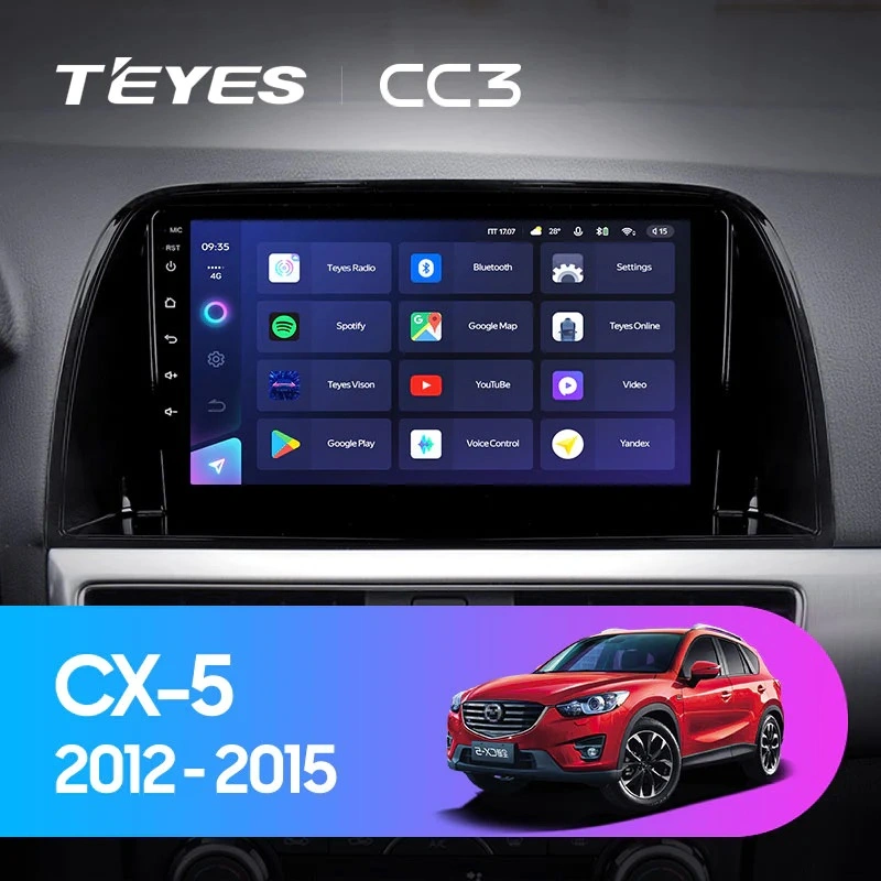 Navigatie Auto Teyes CC4 Mazda CX-5 2012-2015 6+128GB 9.5" QLED Octa-core 2.7Ghz, Android 4G Bluetooth 5.1 DSP [1]