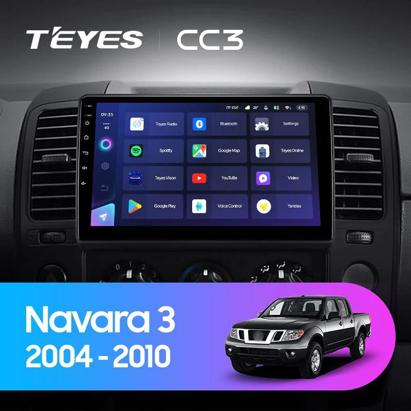 Navigatie Auto Teyes CC4 Nissan Navara 3 D40 2004-2010 6+64GB 9.5" QLED Octa-core 2.7Ghz, Android 4G Bluetooth 5.1 DSP [1]
