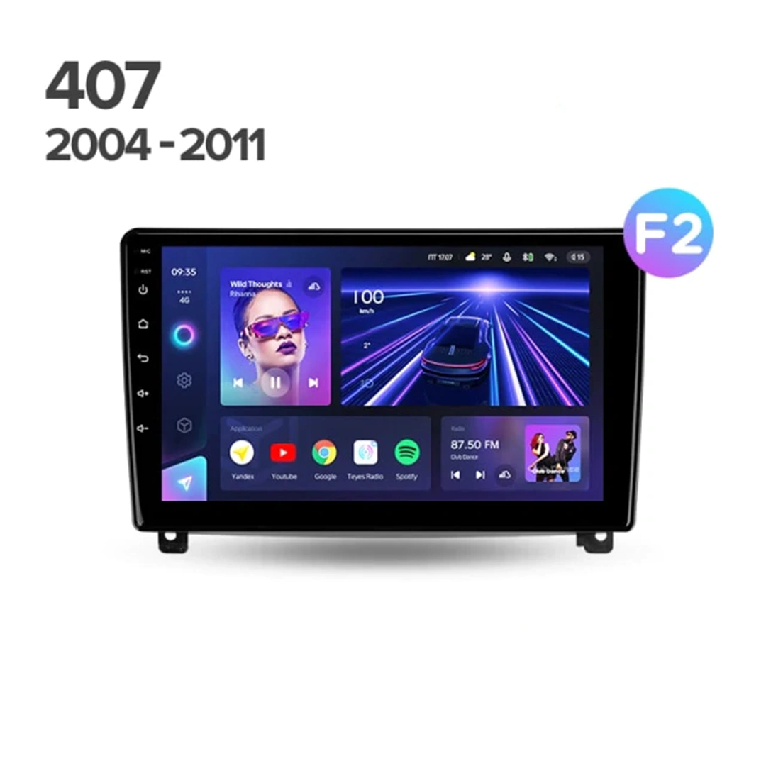 Navigatie Auto Teyes CC4 Peugeot 407 2004-2011 6+64GB 9.5" QLED Octa-core 2.7Ghz, Android 4G Bluetooth 5.1 DSP [4]