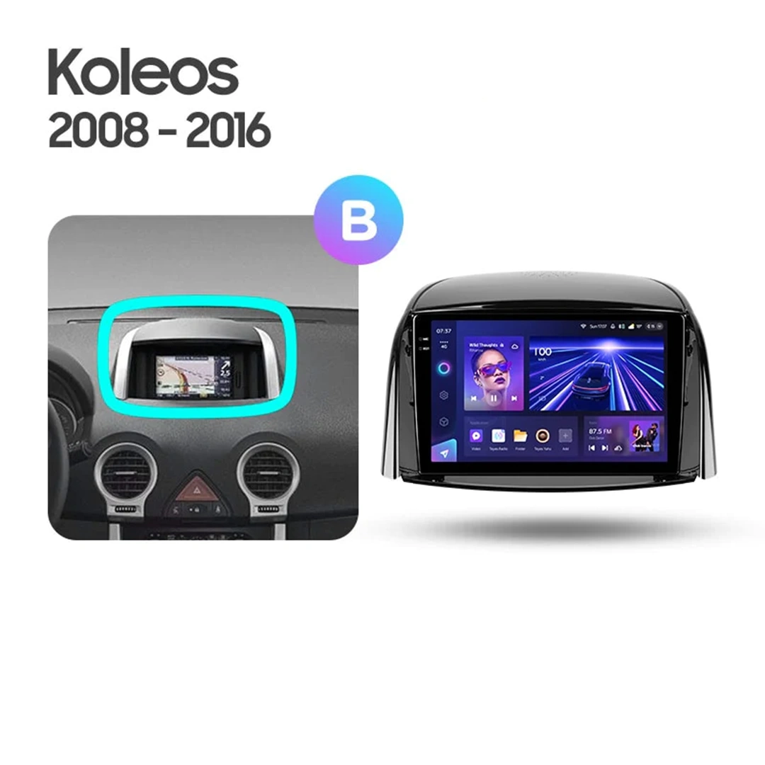 Navigatie Auto Teyes CC4 Renault Koleos 2008 - 2016 6+128GB 9.5" QLED Octa-core 2.7Ghz, Android 4G Bluetooth 5.1 DSP [2]