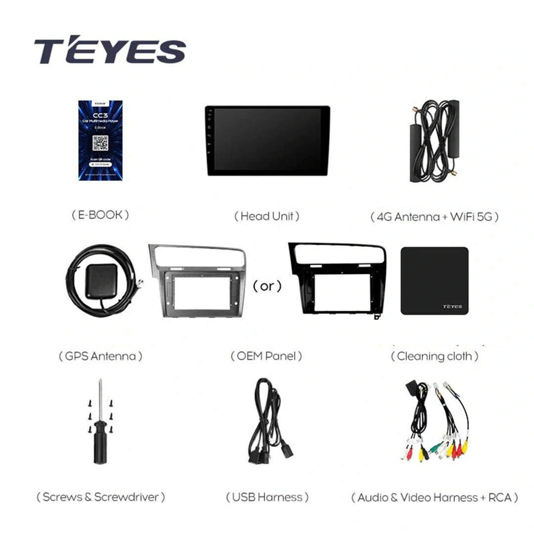 Navigatie Auto Teyes CC4 Volkswagen Golf 7 2012-2020 6+64GB 10.36" QLED Octa-core 2.7Ghz, Android 4G Bluetooth 5.1 DSP [3]