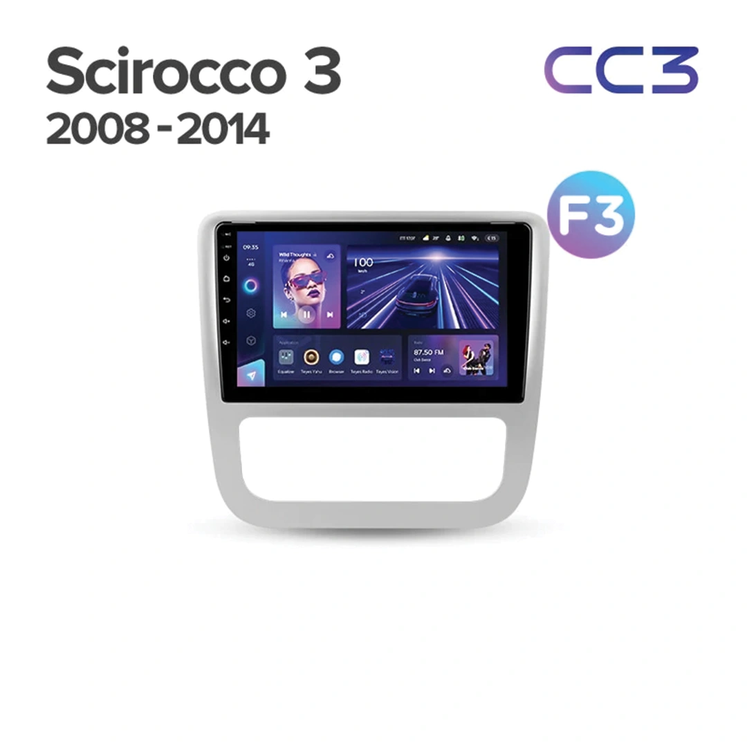 Navigatie Auto Teyes CC4 Volkswagen Scirocco 2008-2017 6+128GB 9.5" QLED Octa-core 2.7Ghz, Android 4G Bluetooth 5.1 DSP [2]