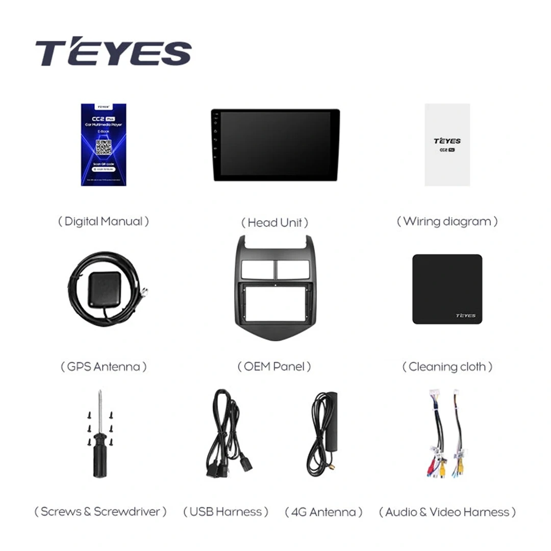 Navigatie Auto Teyes CC4L Chevrolet Aveo T300 2012-2015 6+64GB 9" QLED Qualcomm 2Ghz, Android 4G Bluetooth 5.1 DSP [1]