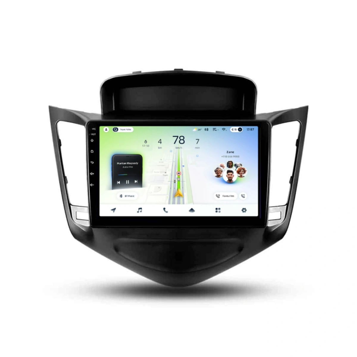 NAVIGATII CHEVROLET - Navigatie Auto Teyes CC4L Chevrolet Cruze J300 2008-2016 6+64GB 9" QLED Qualcomm 2Ghz, Android 4G Bluetooth 5.1 DSP