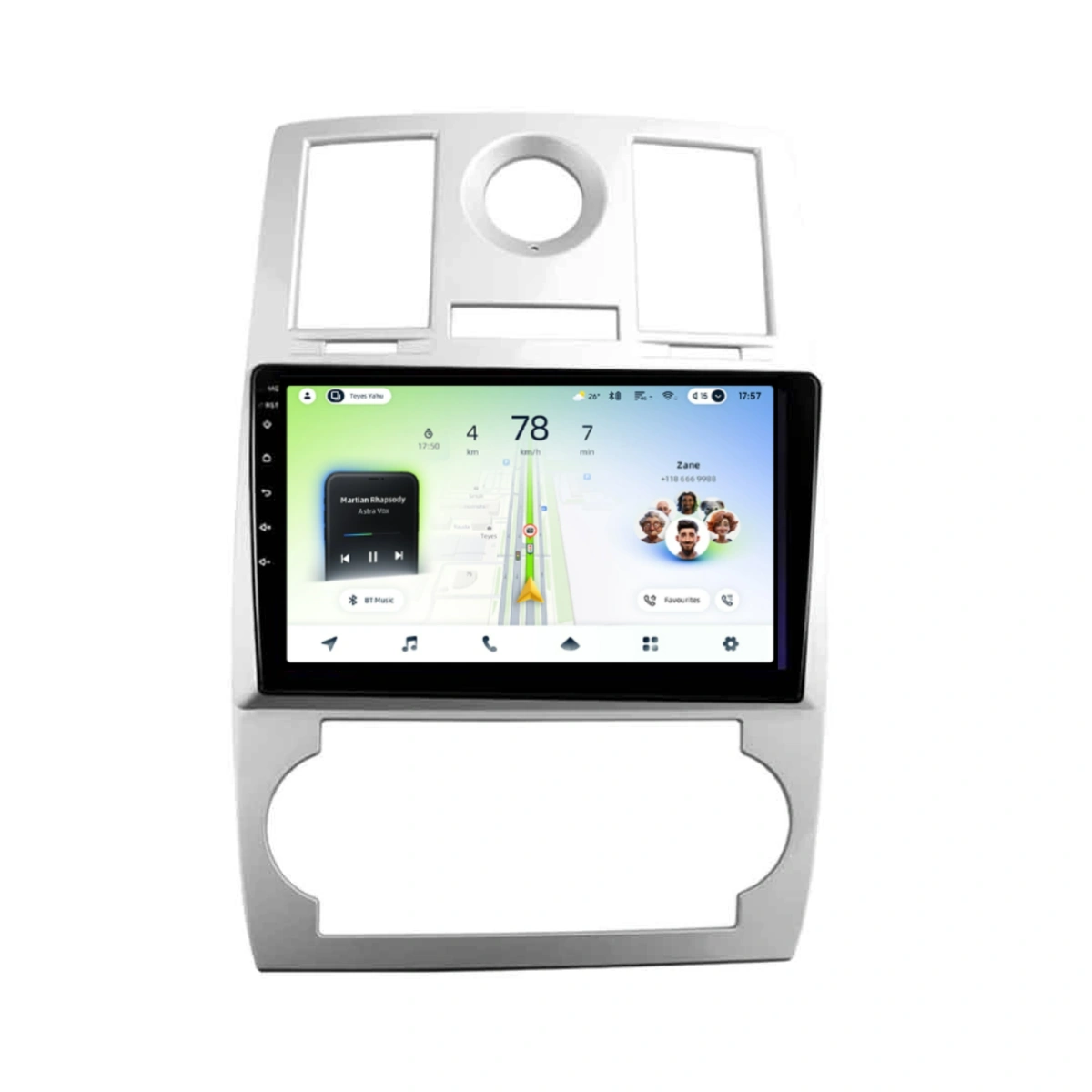 NAVIGATII CHRYSLER - Navigatie Auto Teyes CC4L Chrysler 300C 2004-2011 6+64GB 9" QLED Qualcomm 2Ghz, Android 4G Bluetooth 5.1 DSP