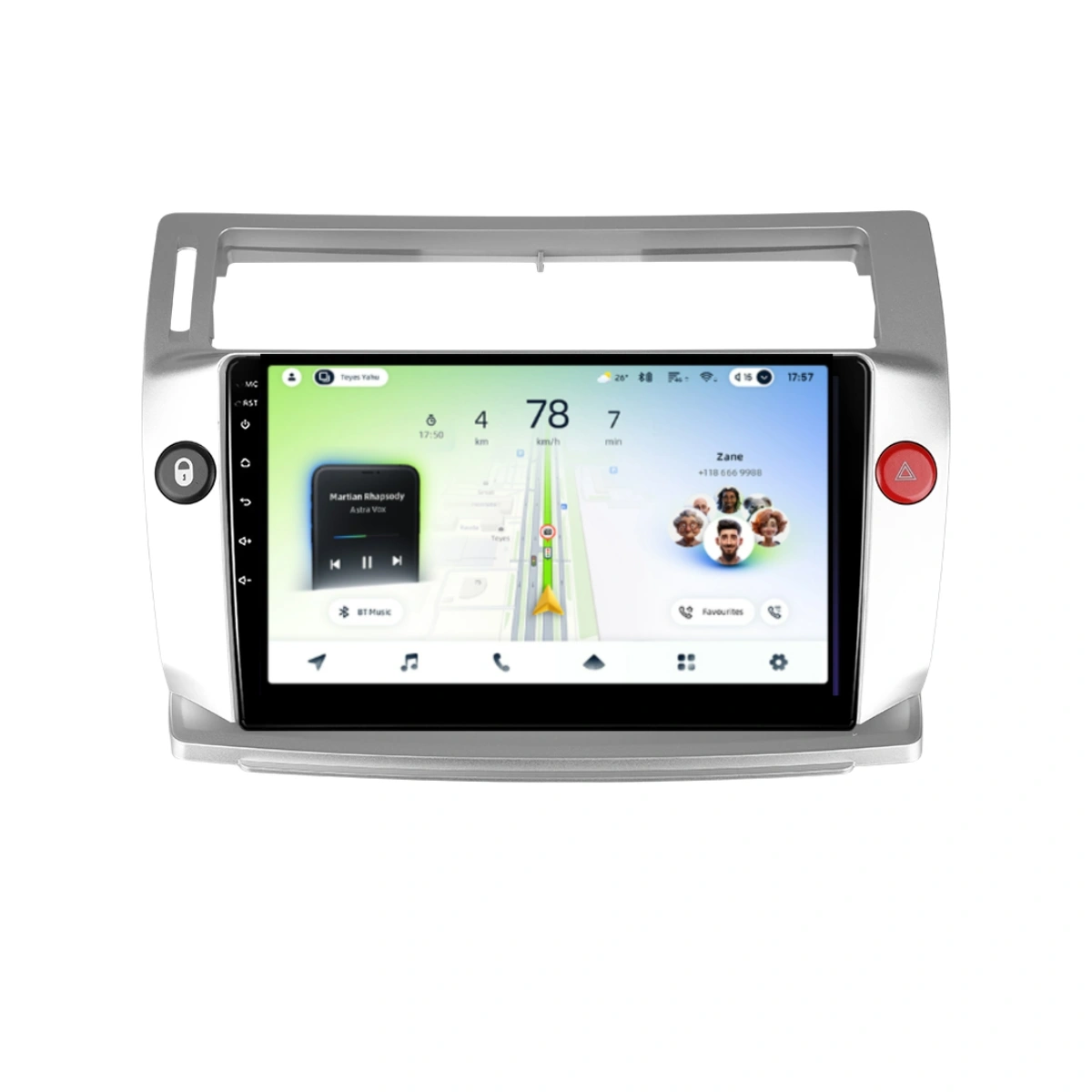 NAVIGATII CITROEN - Navigatie Auto Teyes CC4L Citroen C4 2004-2014 6+64GB 9" QLED Qualcomm 2Ghz, Android 4G Bluetooth 5.1 DSP