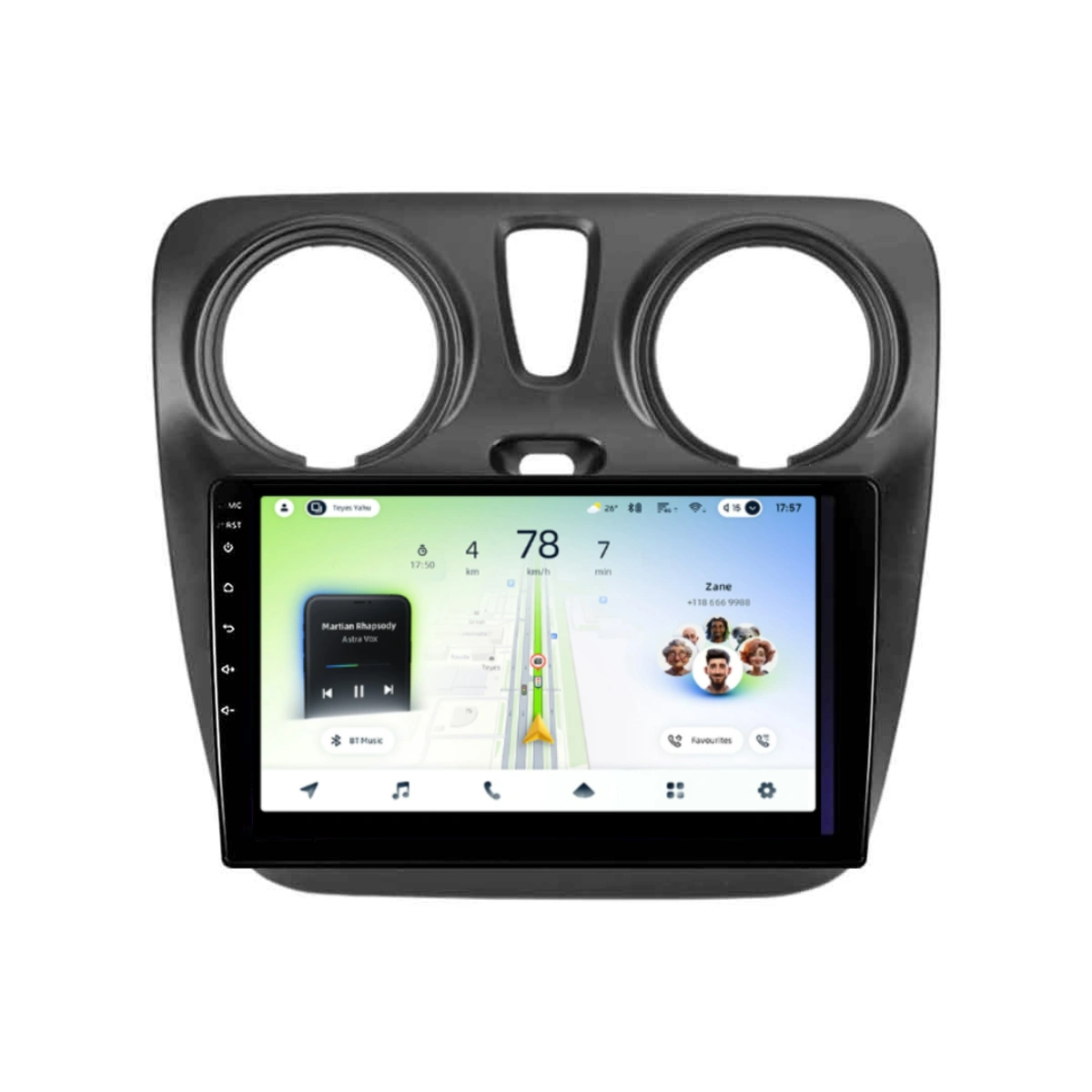 NAVIGATII DACIA - Navigatie Auto Teyes CC4L Dacia Dokker 2012-2020 6+64GB 9" QLED Qualcomm 2Ghz, Android 4G Bluetooth 5.1 DSP