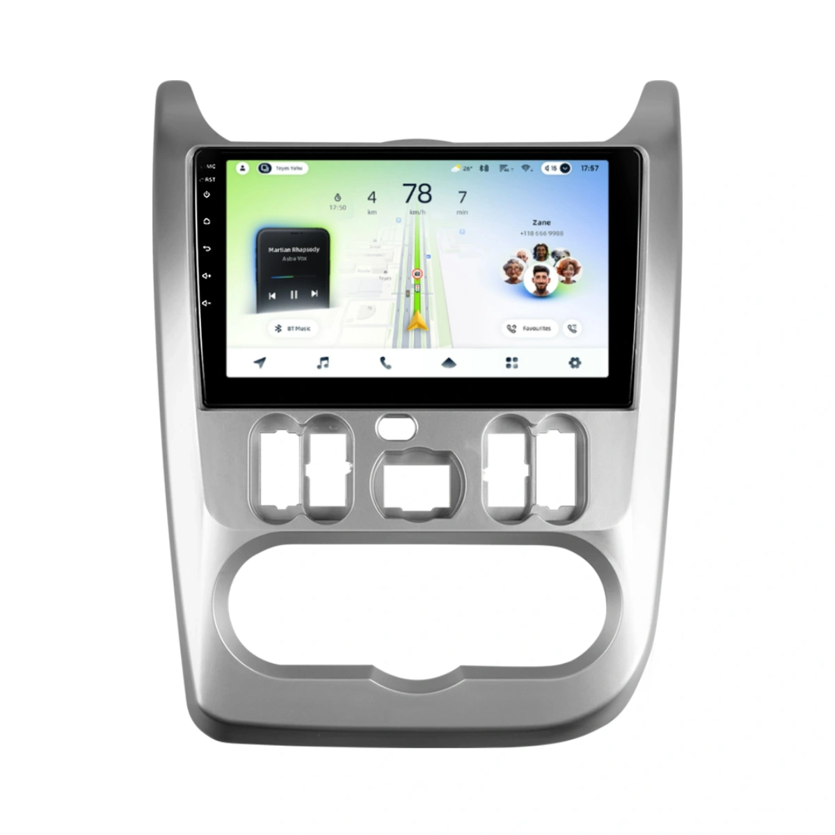 NAVIGATII DACIA - Navigatie Auto Teyes CC4L Dacia Logan 1 2008-2012 6+64GB 9" QLED Qualcomm 2Ghz, Android 4G Bluetooth 5.1 DSP