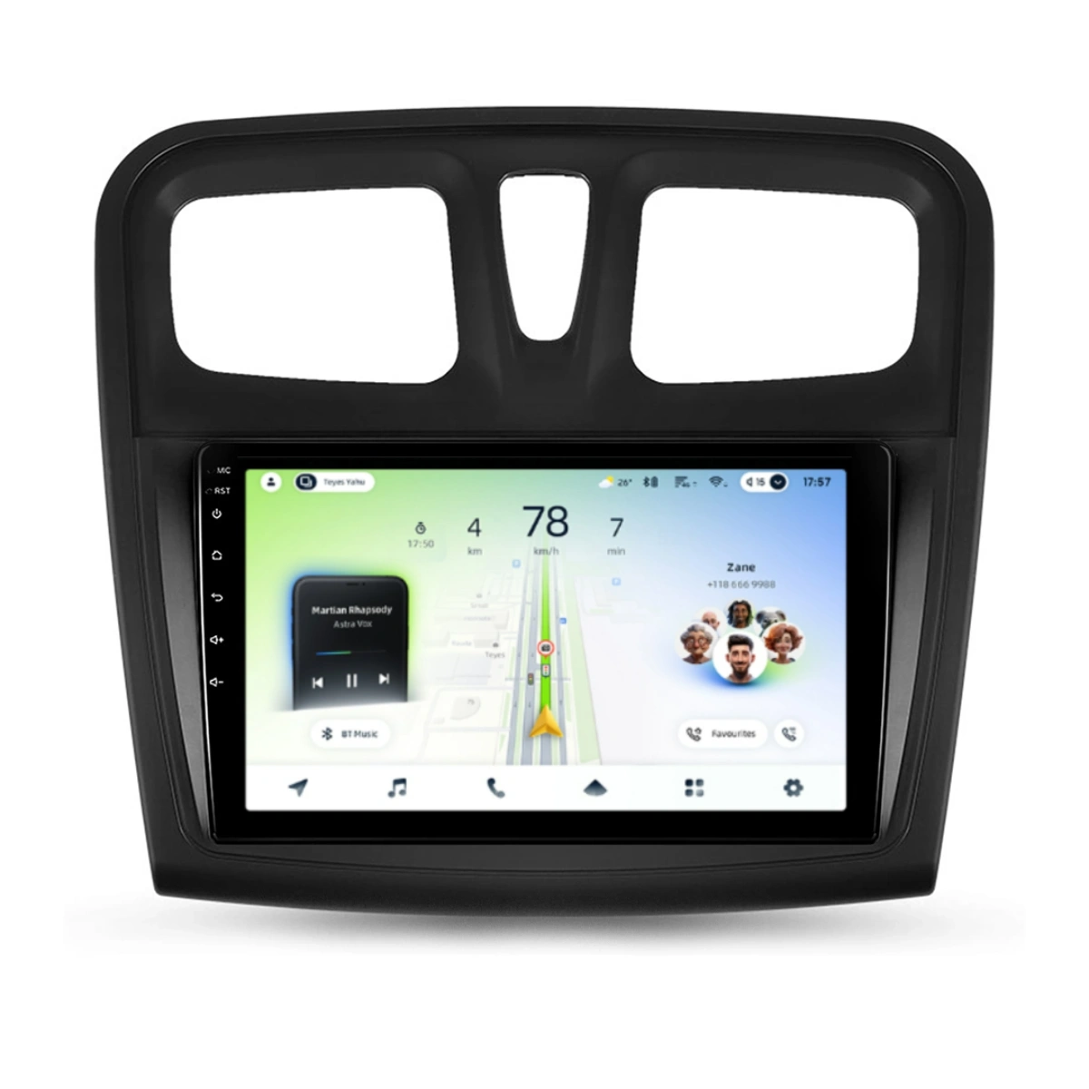 NAVIGATII DACIA - Navigatie Auto Teyes CC4L Dacia Logan 2 2012-2016 6+64GB 9" QLED Qualcomm 2Ghz, Android 4G Bluetooth 5.1 DSP