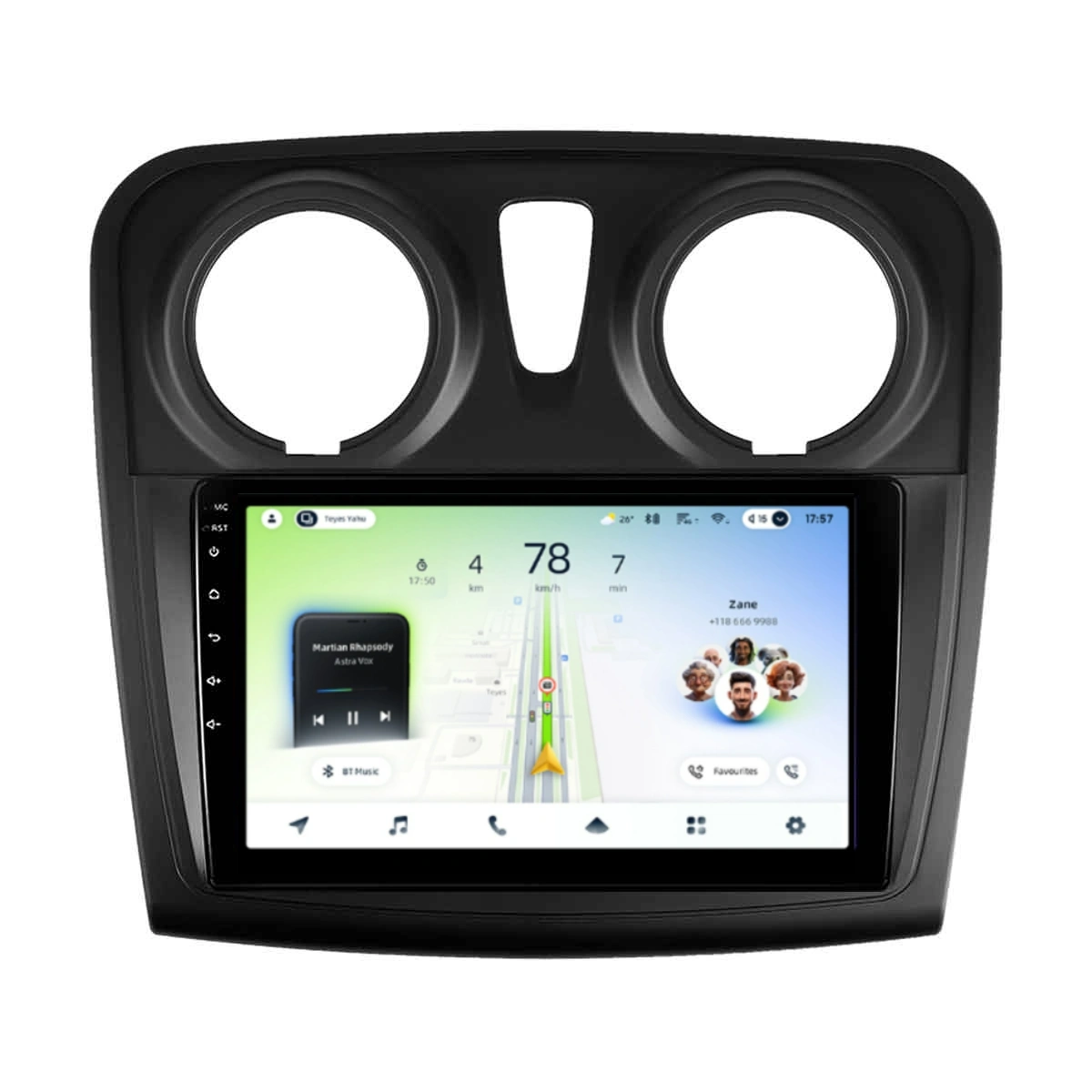 NAVIGATII DACIA - Navigatie Auto Teyes CC4L Dacia Sandero 2 2017-2022 6+64GB 9" QLED Qualcomm 2Ghz, Android 4G Bluetooth 5.1 DSP