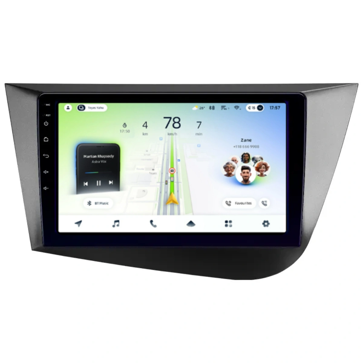 Soundhouse - Navigatie Auto Teyes CC4L DTS Seat Leon 2 2005-2012 6+64GB 9" QLED Qualcomm 2Ghz, Android 4G Bluetooth 5.1 DSP