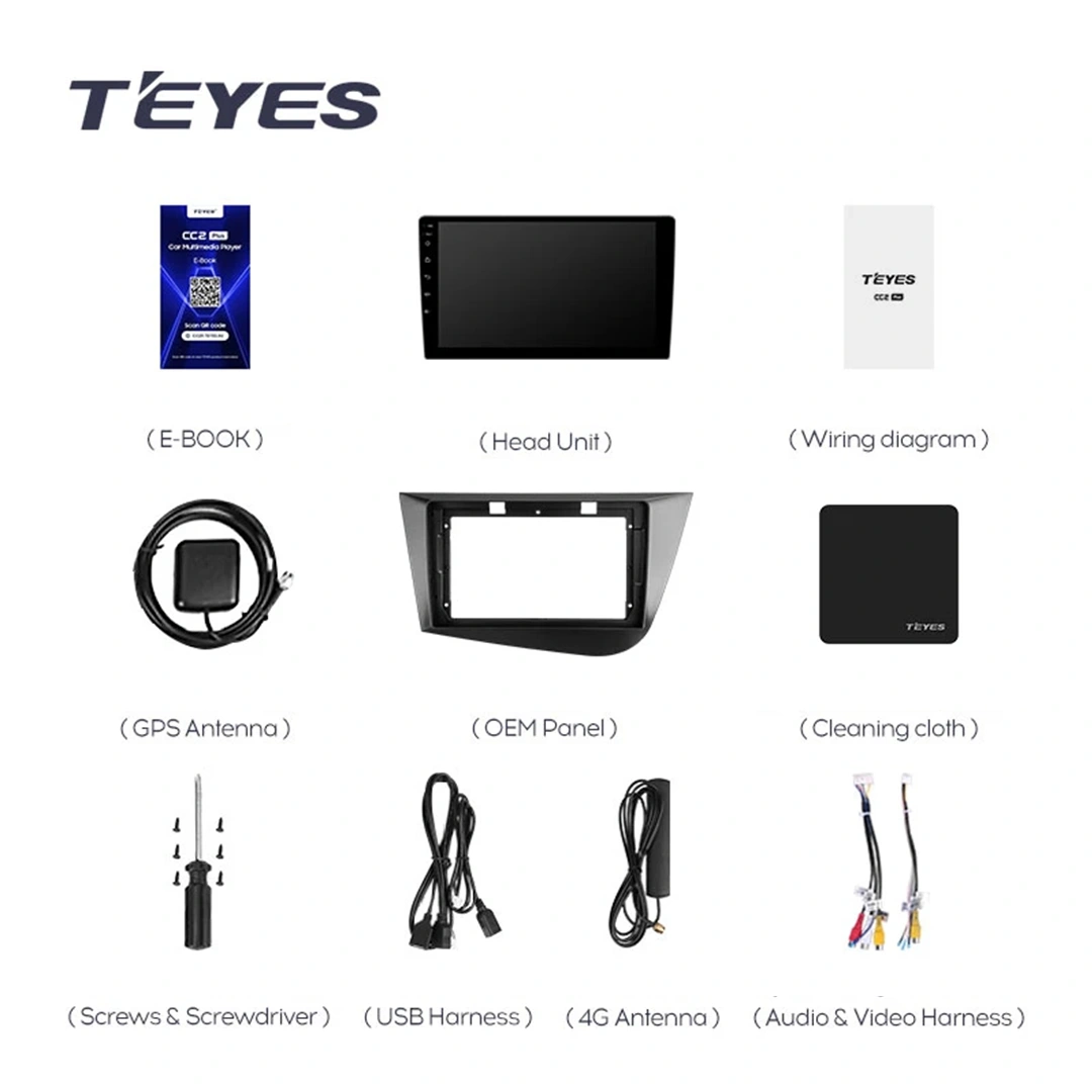 Navigatie Auto Teyes CC4L DTS Seat Leon 2 2005-2012 6+64GB 9" QLED Qualcomm 2Ghz, Android 4G Bluetooth 5.1 DSP [1]