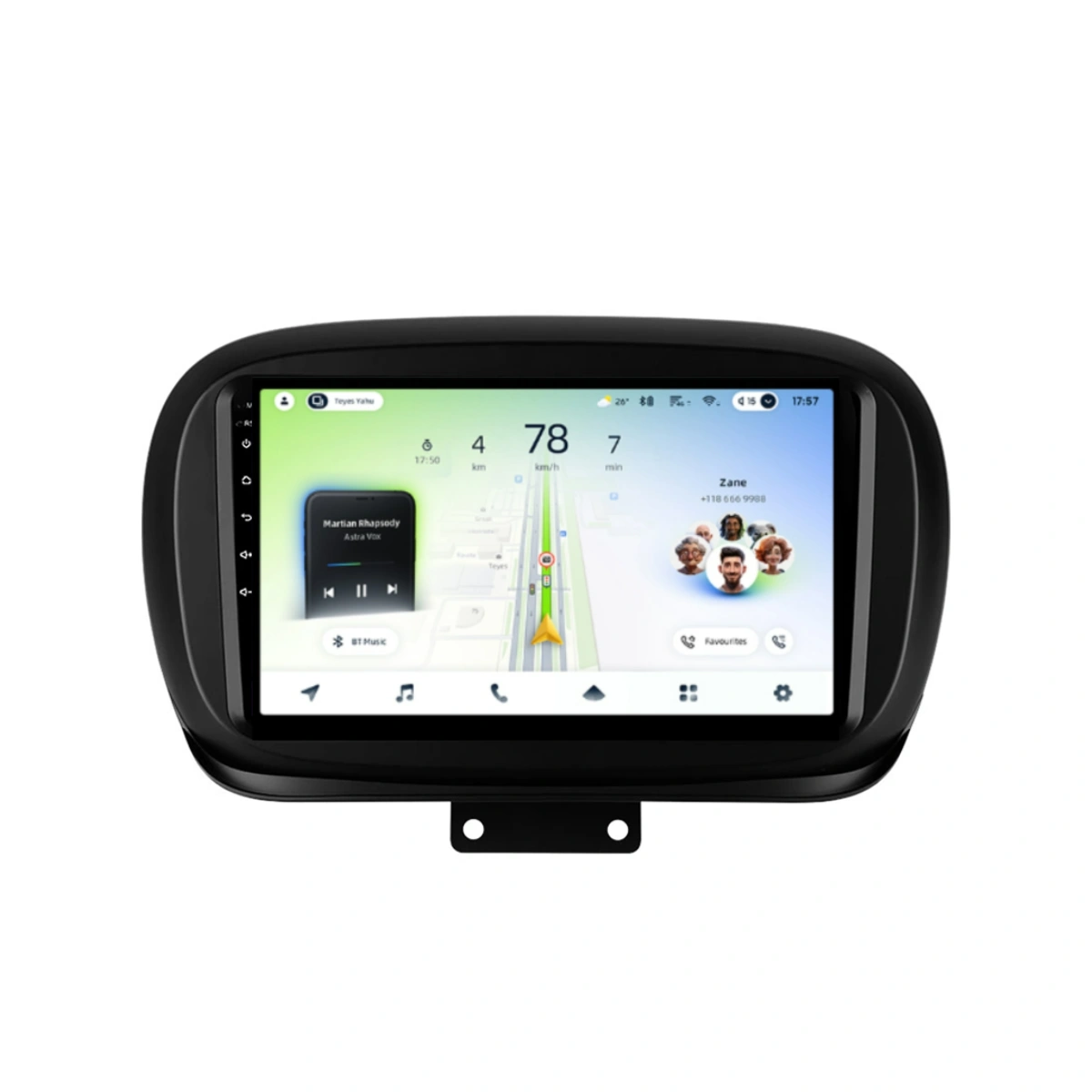 Soundhouse - Navigatie Auto Teyes CC4L Fiat 500X 2014-2018 6+64GB 9" QLED Qualcomm 2Ghz, Android 4G Bluetooth 5.1 DSP